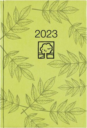 Buchkalender grün 2023 - Bürokalender 14