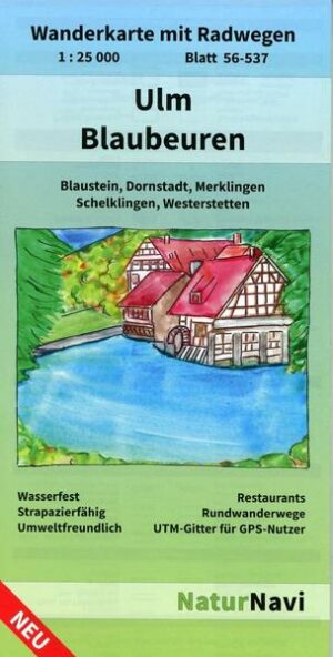 Ulm - Blaubeuren 1 : 25 000