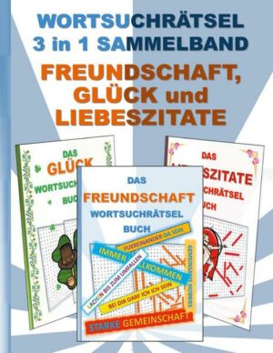 Wortsuchrätsel 3 in 1 Sammelband Freundschaft