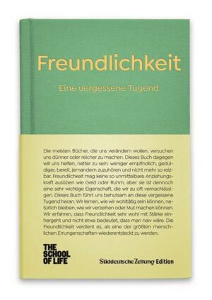 Freundlichkeit - Eine vergessene Tugend.