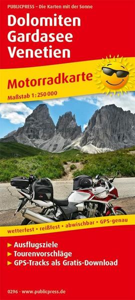 Dolomiten - Gardasee - Venetien 1:250 000