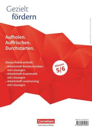 Gezielt fördern 5./6. Schuljahr. Lern- und Übungshefte Deutsch - Thematische Arbeitshefte (Im Paket)