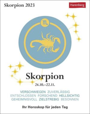 Skorpion Sternzeichenkalender 2023