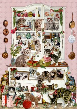 Wand-Adventskalender - Katzen im Advent