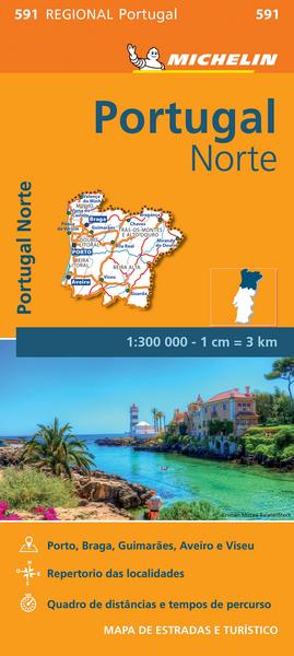 Portugal Norte - Michelin Regional Map 591