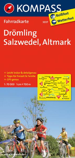 KOMPASS Fahrradkarte Drömling - Salzwedel - Altmark