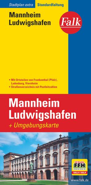 Falk Stadtplan Extra Standardfaltung Mannheim / Ludwigshafen