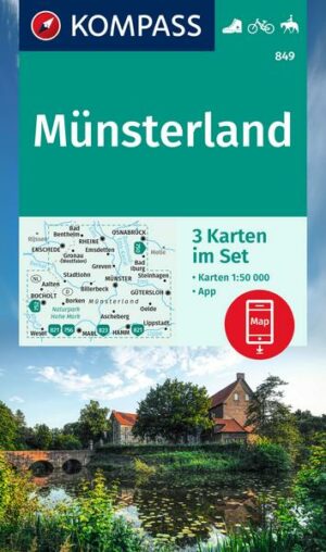 KOMPASS Wanderkarte 849 Münsterland (3-K-Set)