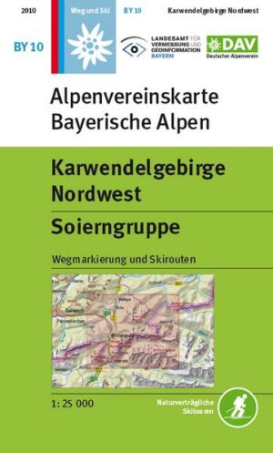 DAV Alpenvereinskarte Bayerische Alpen 10. Karwendelgebirge Nordwest