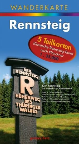 Rennsteig 1 : 35 000 Wanderkarte