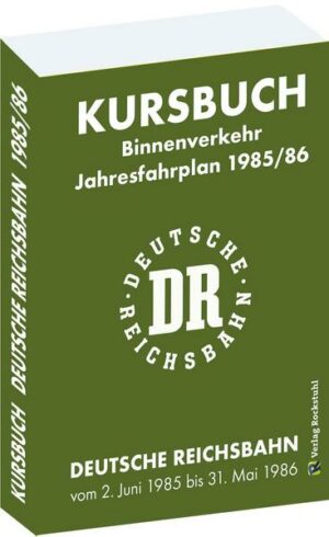 Kursbuch der Deutschen Reichsbahn 1985/86