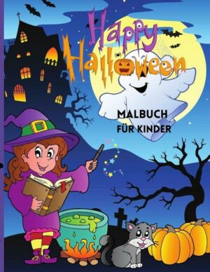 Happy Halloween Malbuch für Kinder