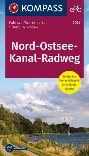 Fahrrad-Tourenkarte Nord-Ostsee-Kanal-Radweg