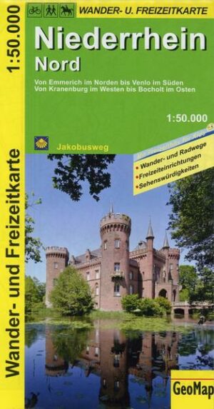 Niederrhein Nord Wander- und Freizeitkarte 1:50.000