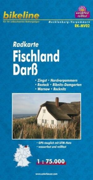 Bikeline Radkarte Deutschland/Fischland Darß Vorpommern