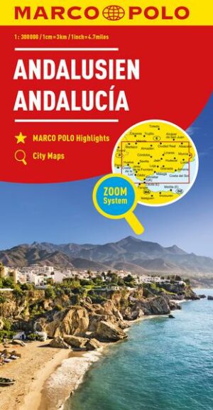 MARCO POLO Regionalkarte Spanien: Andalusien 1:300 000