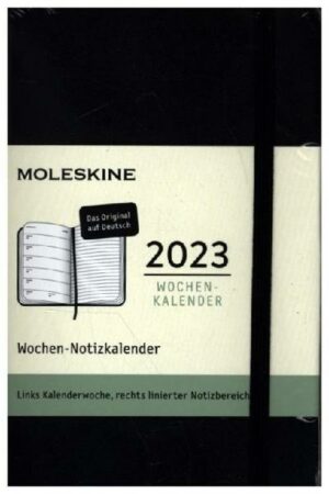 Moleskine 12 Monate Wochen Notizkalender Deutsch 2023