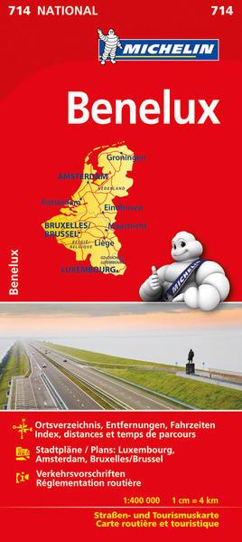 Michelin Nationalkarte Benelux 1:400 000