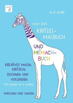 Kritzel-Malbuch und Mitmach-Buch. 4-8 Jahre