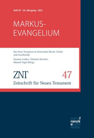ZNT Zeitschrift für Neues Testament 24. Jahrgang
