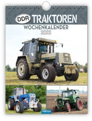 Trötsch Wochenkalender zum Hängen DDR Traktoren 2023