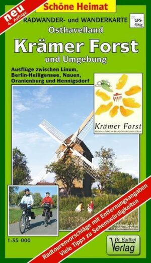 Krämer Forst  und Umgebung 1 : 35 000. Radwander- und Wanderkarte