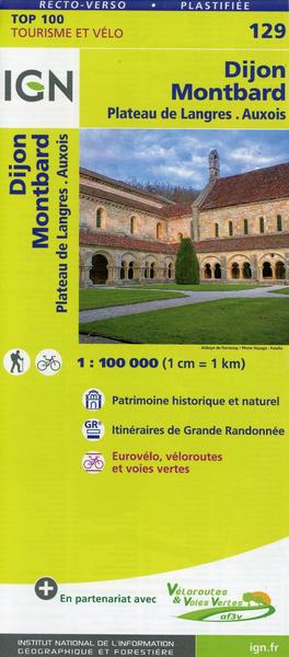 IGN 1 : 100 000 Dijon - Montbard