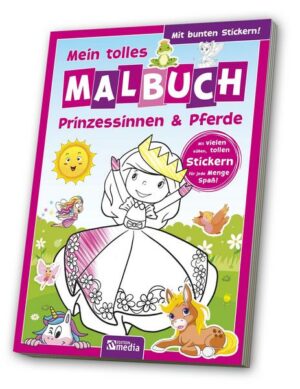 Malbuch mit Stickern: Prinzessin