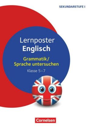 Lernposter Englisch. Grammatik - Sprache untersuchen Klasse 5-7. 4 Poster