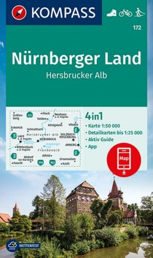 KOMPASS Wanderkarte 172 Nürnberger Land