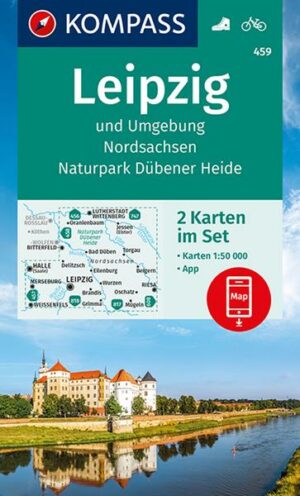 KOMPASS Wanderkarten-Set 459 Leipzig und Umgebung