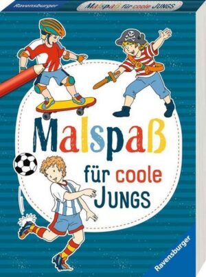 Malspaß für coole Jungs ab 4 Jahren