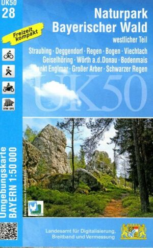 UK50-28 Naturpark Bayerischer Wald - westlicher Teil 1:50 000 (UK50-28)