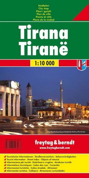 Tirana 1 : 10 000 Stadtplan