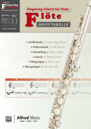 Alfred's Fingering Charts Instrumental Series / Grifftabelle Föte | Fingering Charts Flute