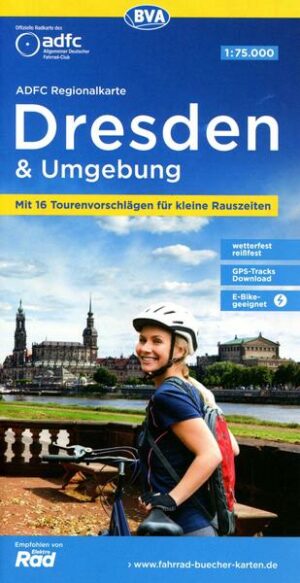 ADFC Regionalkarte Dresden & Umgebung mit Tourenvorschlägen