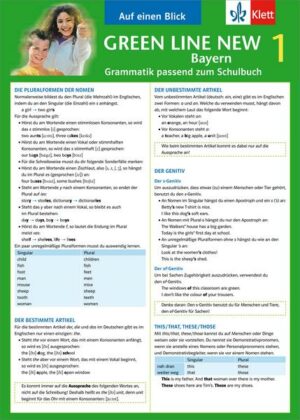 Green Line New Bayern 1 - Auf einen Blick Grammatik