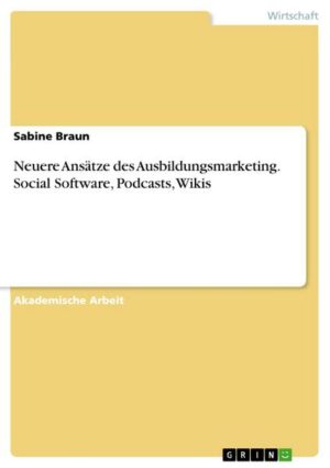 Neuere Ansätze des Ausbildungsmarketing. Social Software