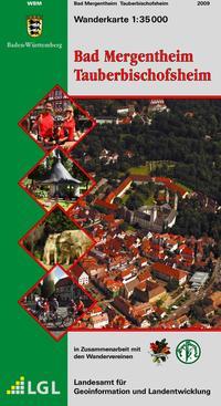 Karte d. Schwäb. Albvereins WBM Bad Mergentheim