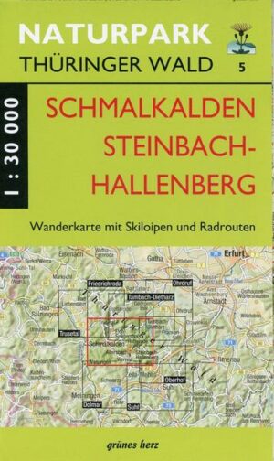 Wanderkarte Schmalkalden und Steinbach-Hallenberg 1:30.000.