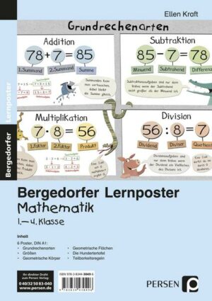 Lernposter Mathematik 1.-4. Klasse