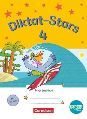 Diktat-Stars - BOOKii-Ausgabe - 4. Schuljahr. Übungsheft mit Lösungen