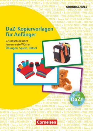 Deutsch lernen mit Fotokarten - Grundschule. Grundschulkinder lernen erste Wörter - Übungen