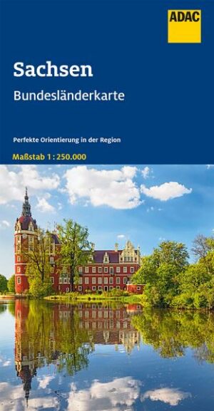 ADAC Bundesländerkarte Deutschland Blatt 09 Sachsen 1:250 000