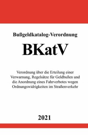 Bußgeldkatalog-Verordnung (BKatV)