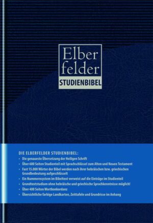 Elberfelder Bibel 2006 Kunstleder blau