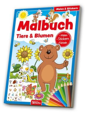 Malbuch Tiere & Blumen