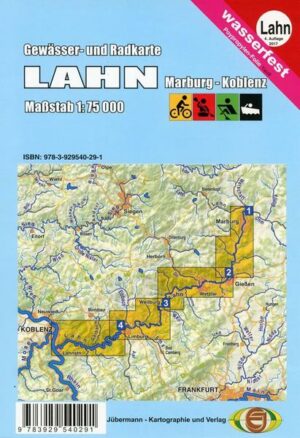 Gewässerkarte Lahn 1:75 000