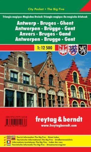 Antwerpen - Brügge - Gent - Magisches Dreieck 1 : 12 500 City Pocket