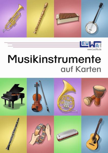 Musikinstrumente auf Karten